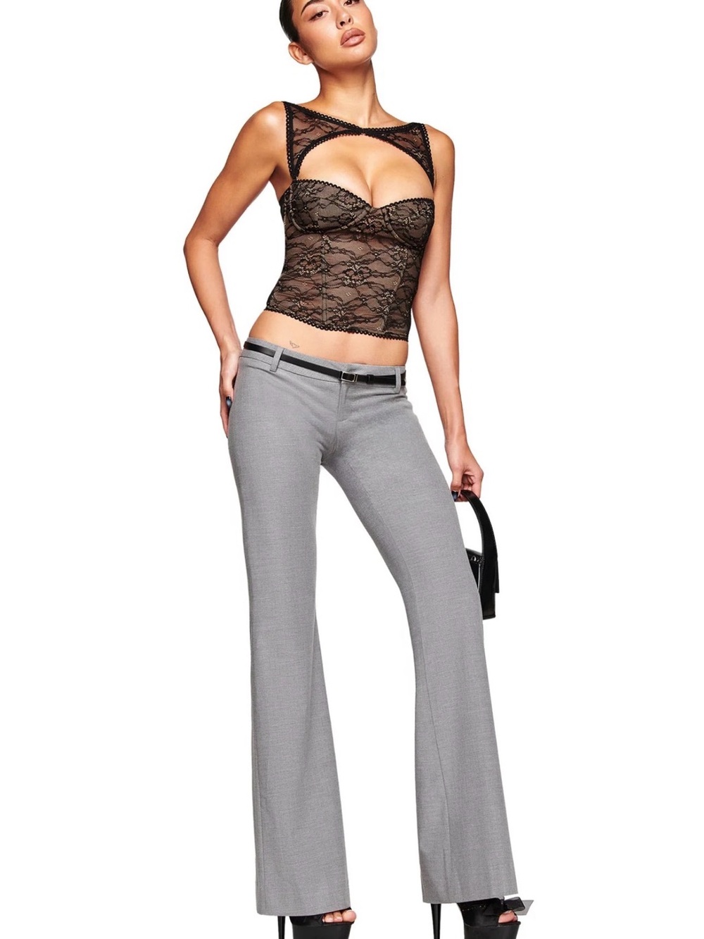 I.AM.GIA Gray Boot Cut Dress Pants